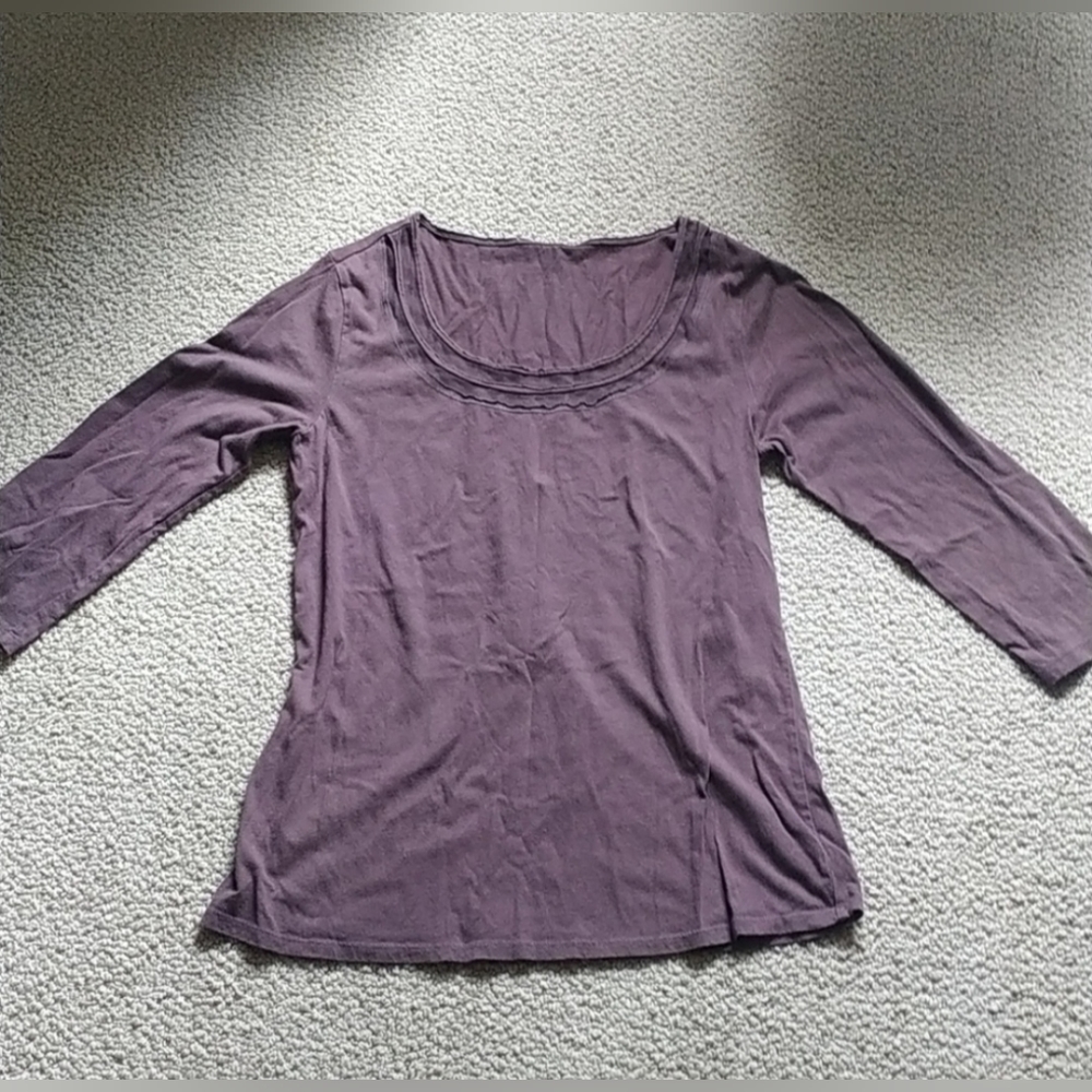 Cocoa Mesh Summer 3/4 Sleeve Top
